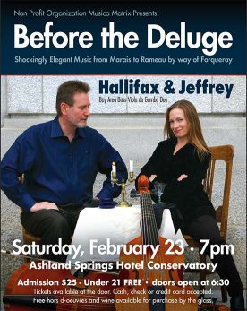 Hallifax & Jeffrey - Concert: Before the Deluge