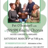 ANAM Gaelic Chorus House Concert FLyer