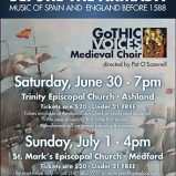 Gothic Voices June 2018 Concert