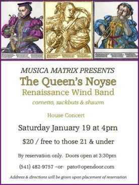 The Queens Noyse Concert Flyer